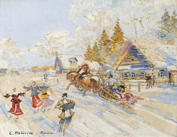 A GROUP OF THREE RUSSIAN VIEWS