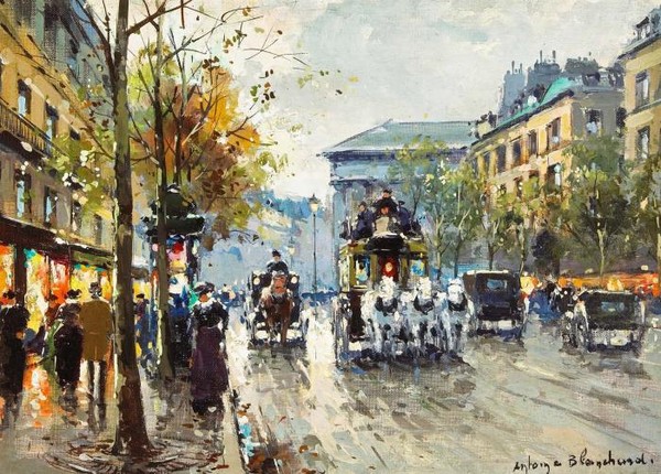A Parisian street scene