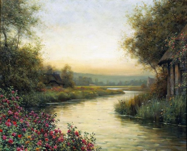 A tranquil river landscape