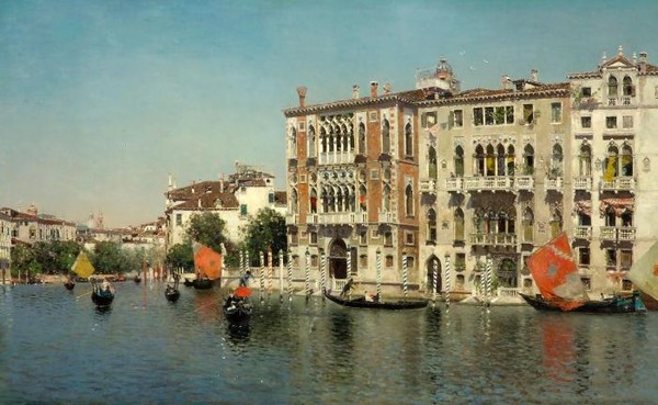 A view of Palazzo Cavalli and Palazzo Barbaro on the Grand Canal