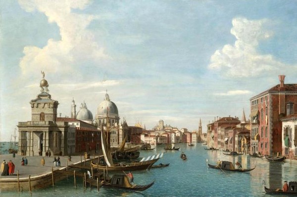 A VIEW OF THE DOGANA AND SANTA MARIA SALUTE ON THE GRA