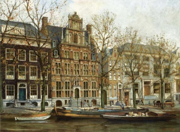 A VIEW ON HET HUIS MET DE HOOFDEN AT THE KEIZERSGRACHT AMSTERDAM