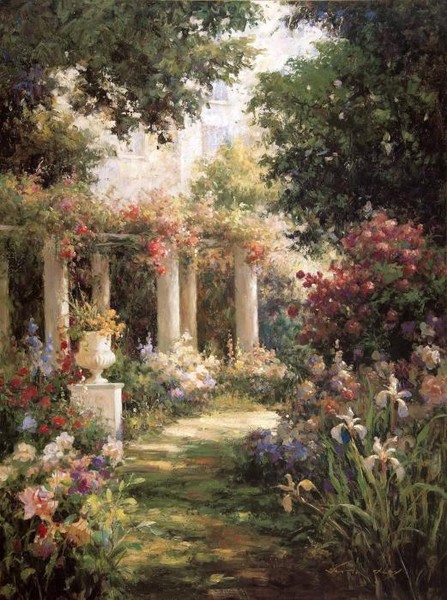 Ancient garden columns.