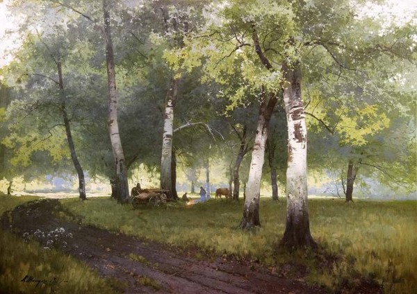 Березовый лес.1908.