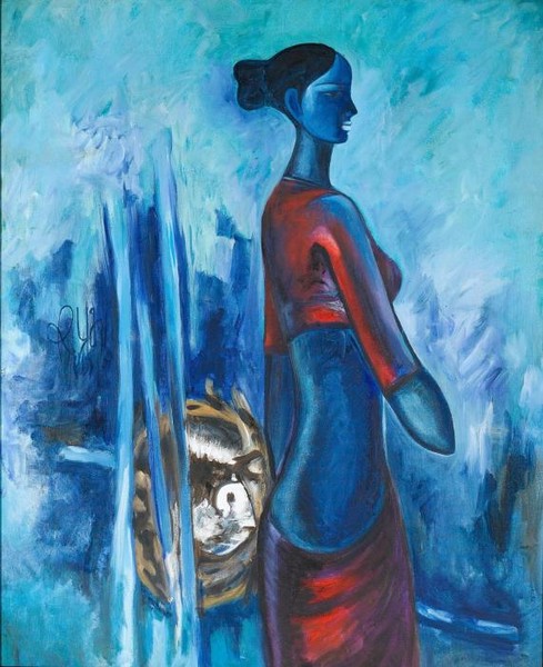 Blue Fisherwoman