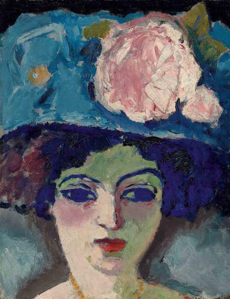 Дама в шляпе с цветком