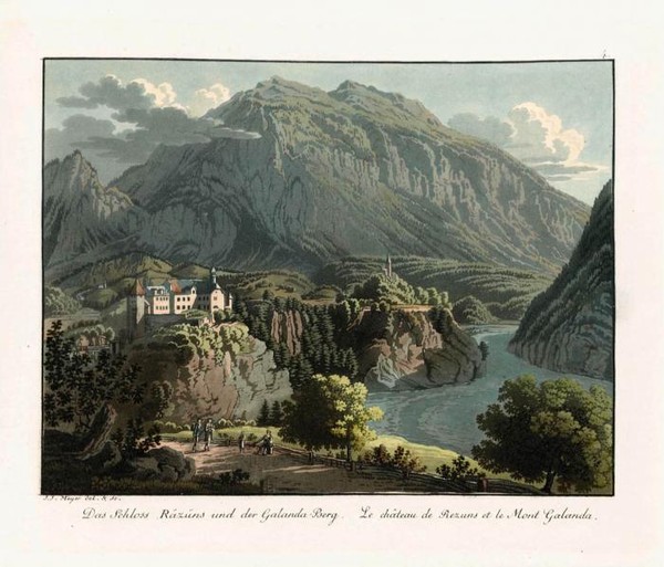 DIE BERGSTRASSEN DURCH DEN KANTON GRAUB NDEN NACH DEM LANGEN UND COME