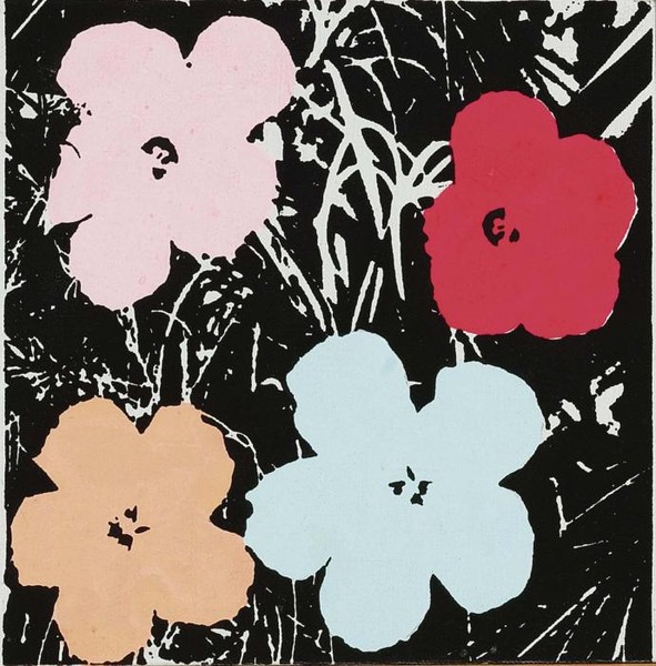 FLOWERS бледно голубой, бежевый бледно розовый и бордо