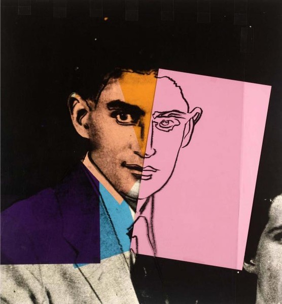 FRANZ KAFKA портрет на черном фоне