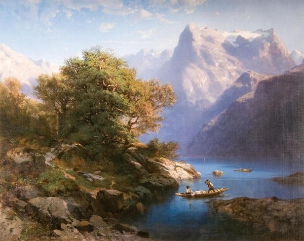 Горное озеро. 1856