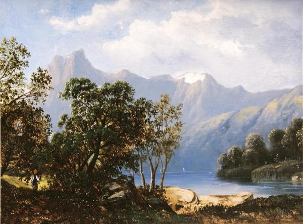 Горный пейзаж. Фрагмент