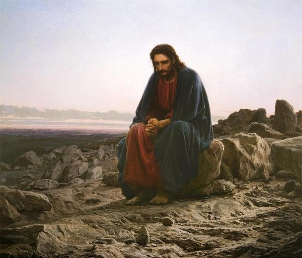 Христос в пустыне.1872.