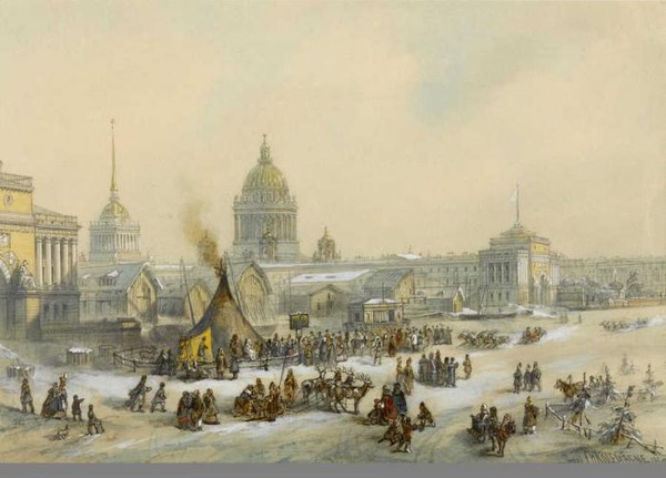 Ice Faironthe Neva River St.Petersburg