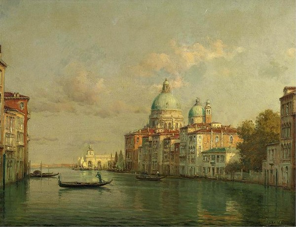 IEW OF THE GRAND CANAL WITH SANTA MARIA DELLA SALUTE