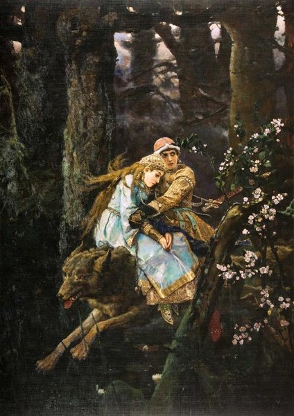 Иван-Царевич на сером волке. 1889.