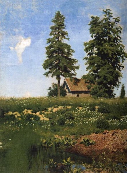 Избушка на лугу.