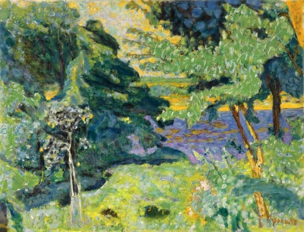 JARDIN À VERNON OR PAYSAGE AU BORD DE LA SEINE