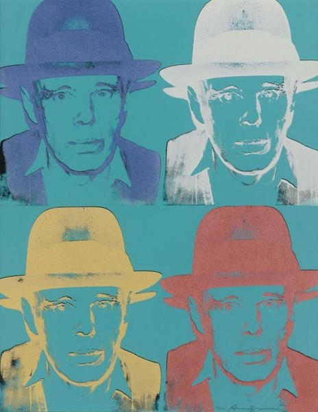JOSEPH BEUYS STATE четыре портрета бирюза