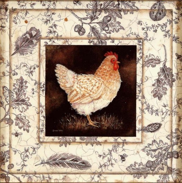 Курочка в серо-голубом