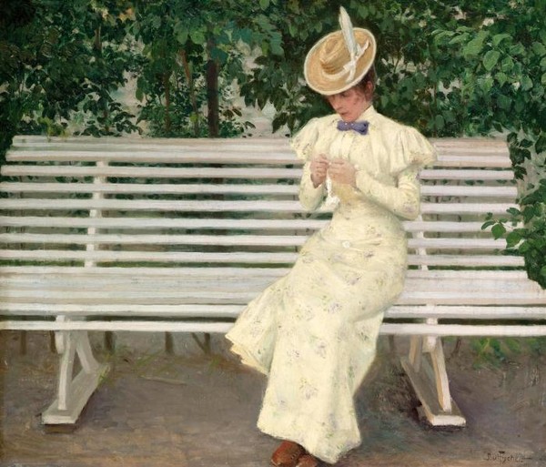 Lady on a Bench