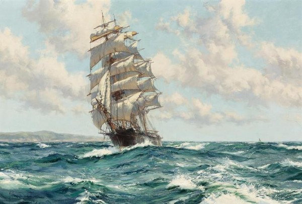 LAND HO THE CLIPPER SHIP NORTH AMERICA