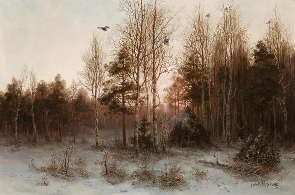 Лес на рассвете