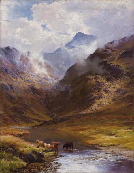 MOUNTAIN LANDSCAPE WITH COWS, 1888