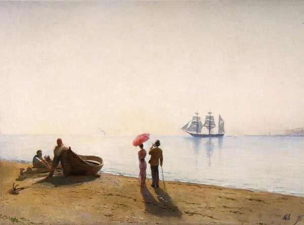 На берегу моря. 1905.