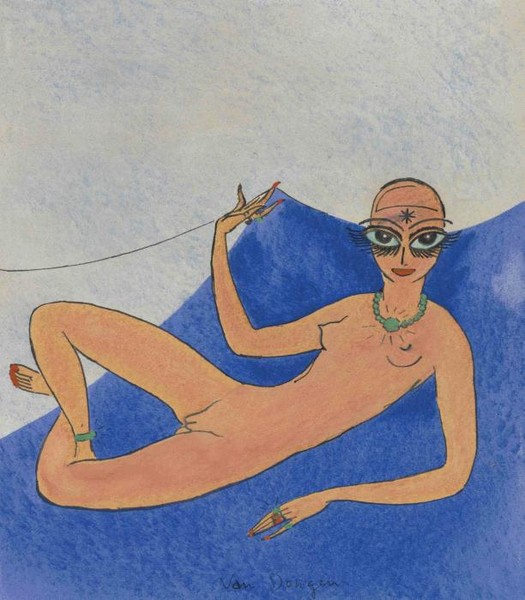 На синем покрывале