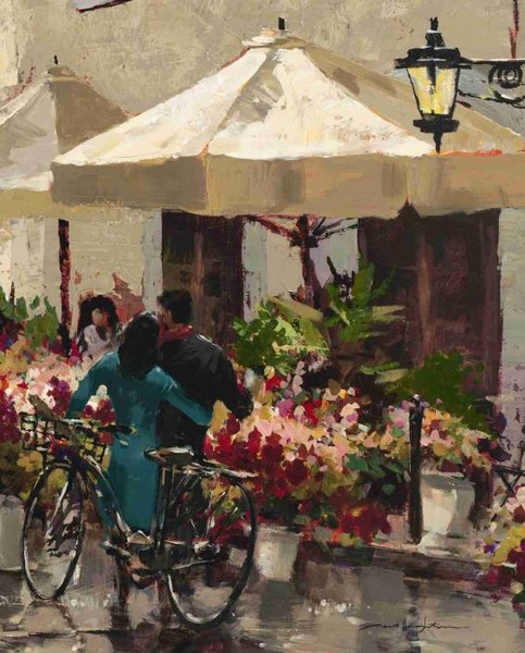 На цветочном базаре