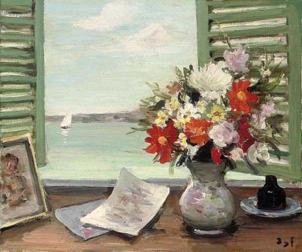 Nature morte devant la fen tre