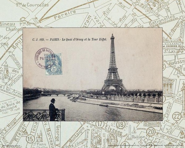 Париж старые фото 3, коллаж