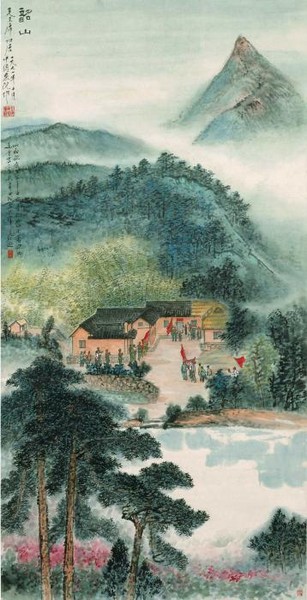 Пейзаж в серо-голубых тонах