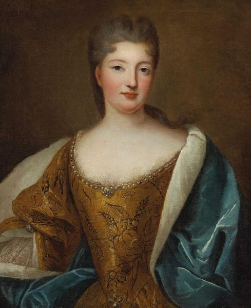 PORTRAIT DE FEMME AU MANTEAU BLEU