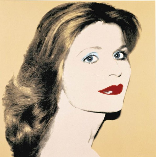 PORTRAIT OF HILDEGAR на бежевом фонеD SCHWANINGER