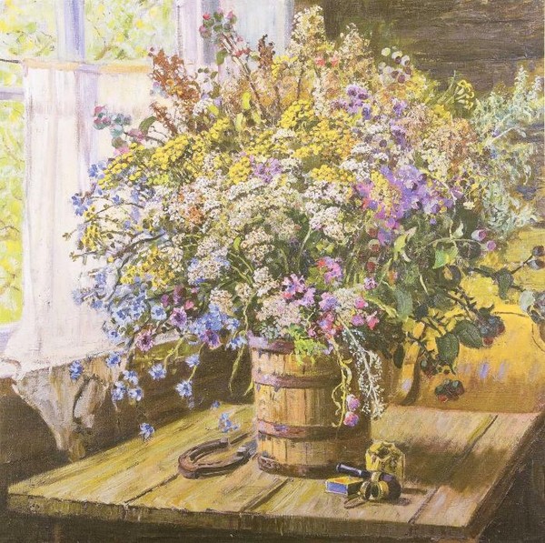 Придорожные цветы.1952.