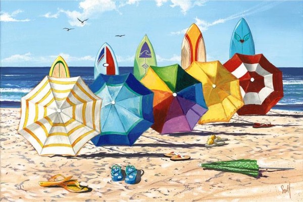 Пятеро на пляже