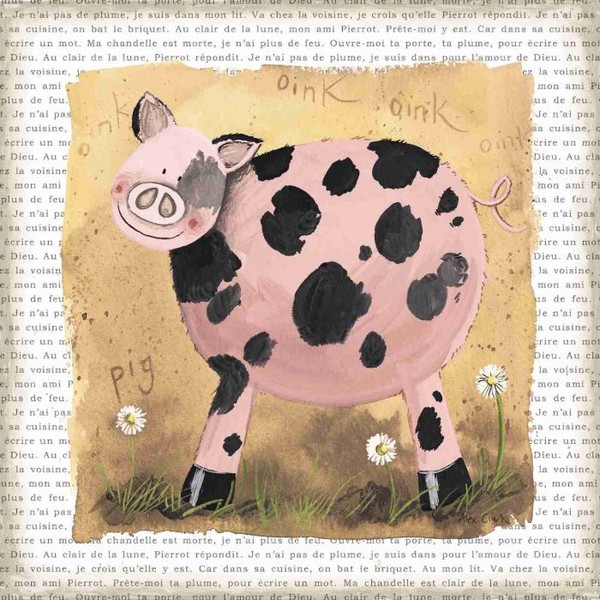 Розовый поросенок