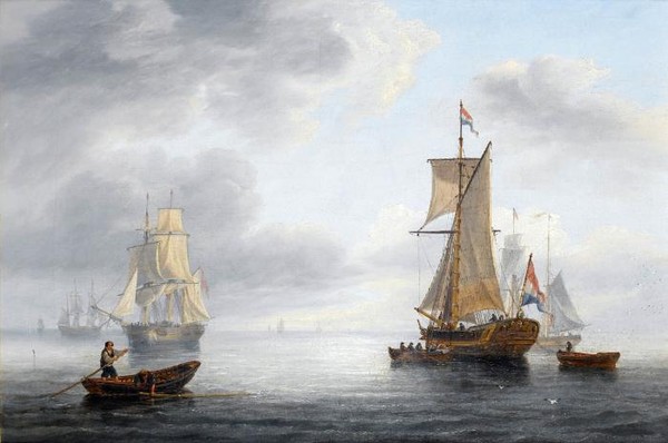 Shipping off the coast