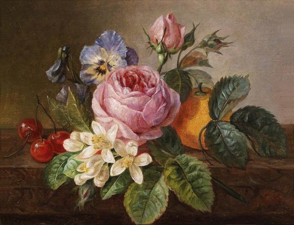 still life with roses