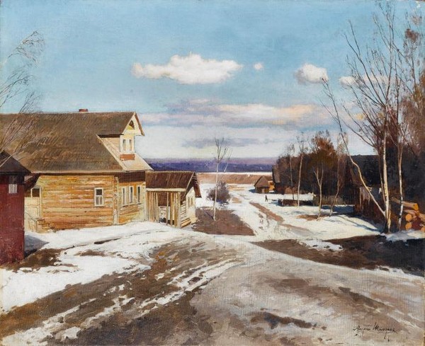Thaw in the village