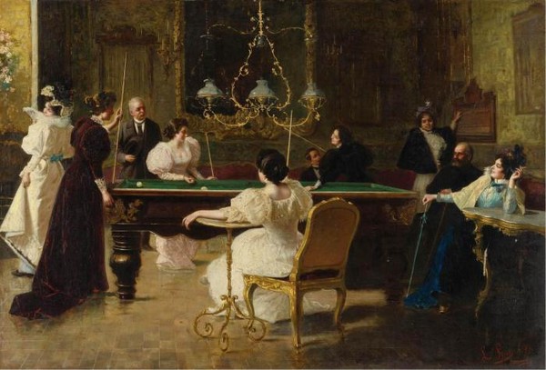 THE BILLIARDS PLAYERS