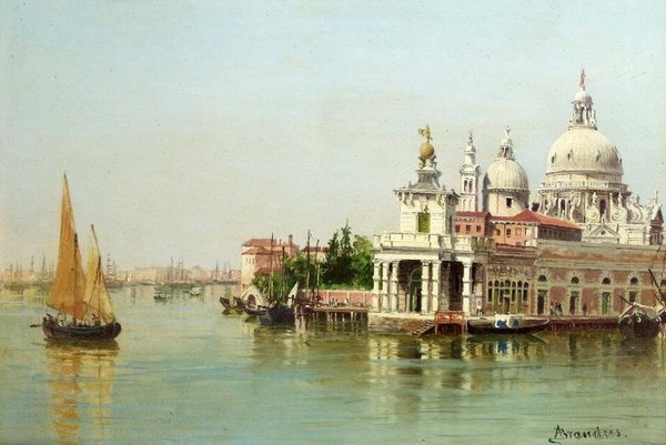 The Doges Palace Venice The Grand Canal Venice a pair both