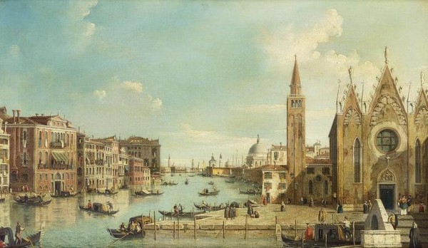 The Grand Canal Venice from Santa Maria della Carit to the Bacino di San Marco