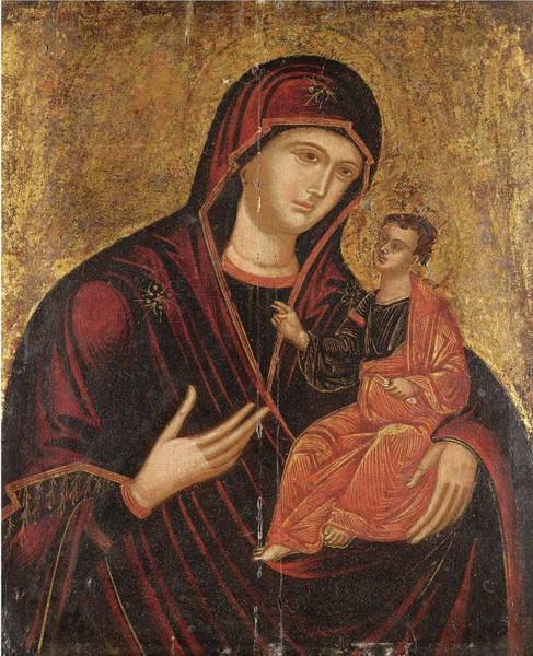 The Hodigitria Mother of God, ITALO-CRETAN, 17th century