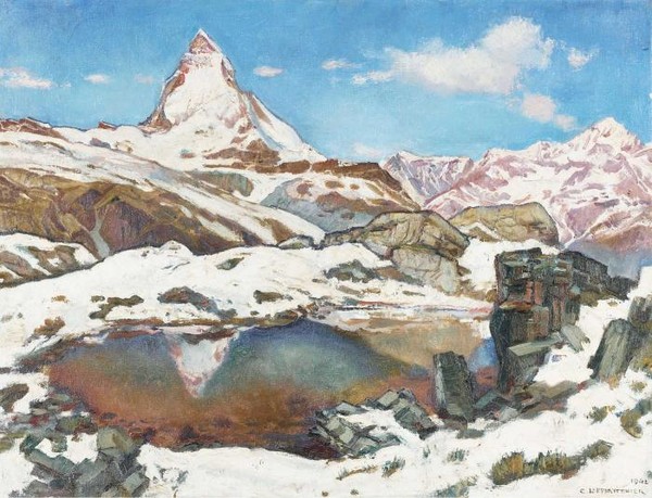 THE MATTERHORN AT A LITTLE LAKE