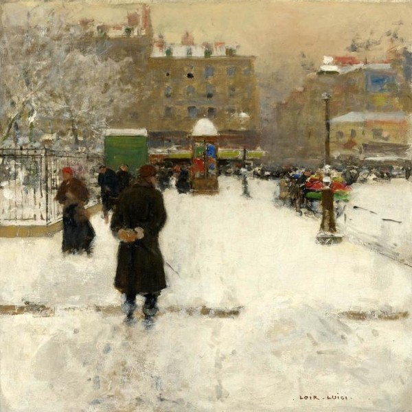 THE SQUARE DU TEMPLE, PARIS IN WINTER