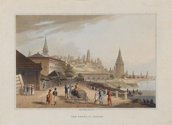 Вид Московского кремля