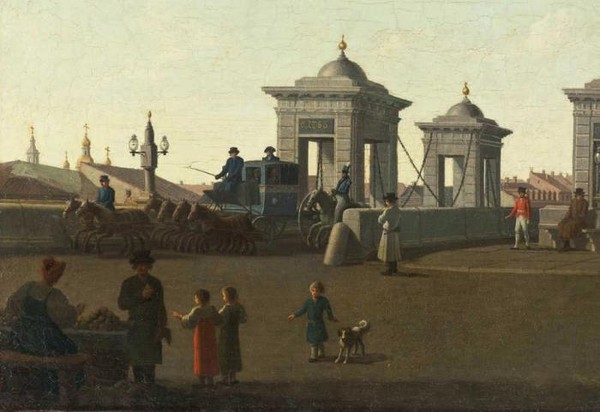 Вид Обуховского моста в Петербурге