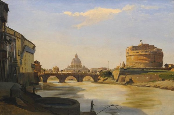 VIEW OF THE CASTEL SANT ANGELO ROME